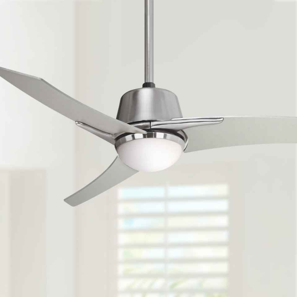 Casa Vieja Matrix 48" Brushed Nickel Ceiling Fan with Light   #U9634