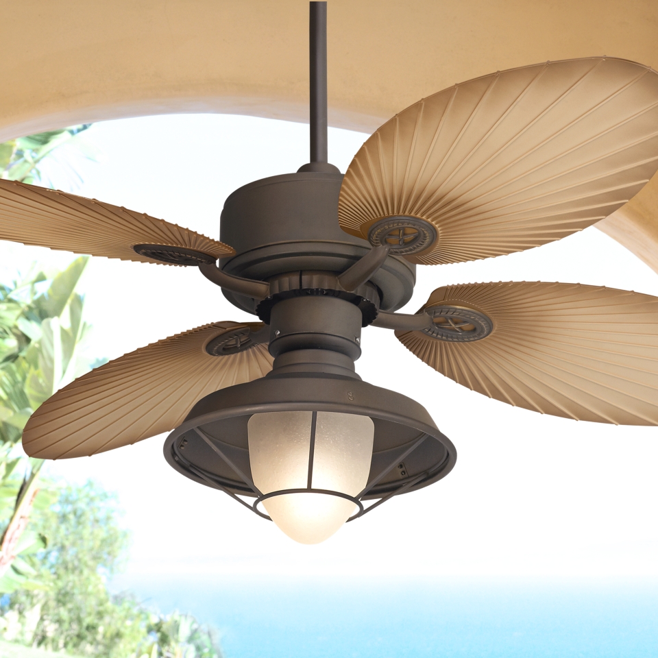 52" Casa Vieja Aerostat Palm Outdoor Ceiling Fan   #V0201 V0206 V0211