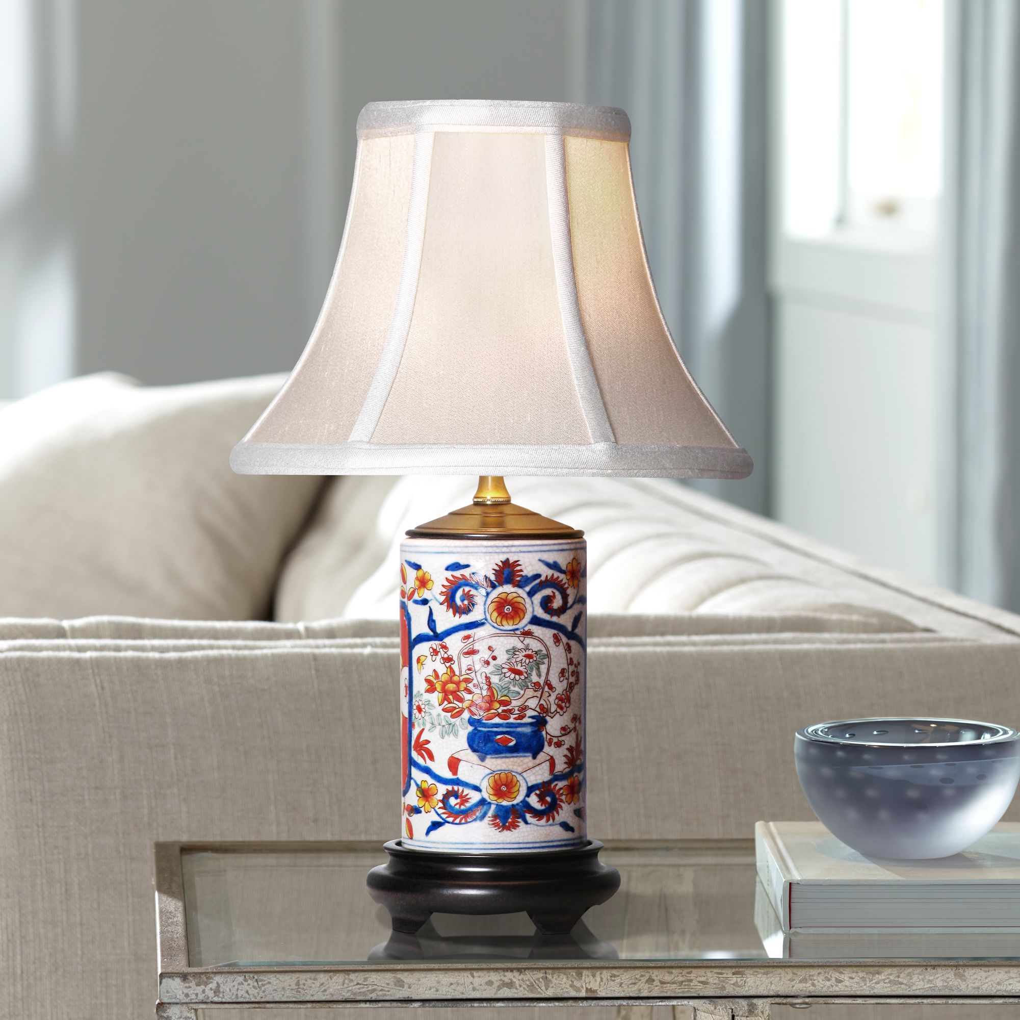Imari 15" High Mini Vase Porcelain Accent Table Lamp