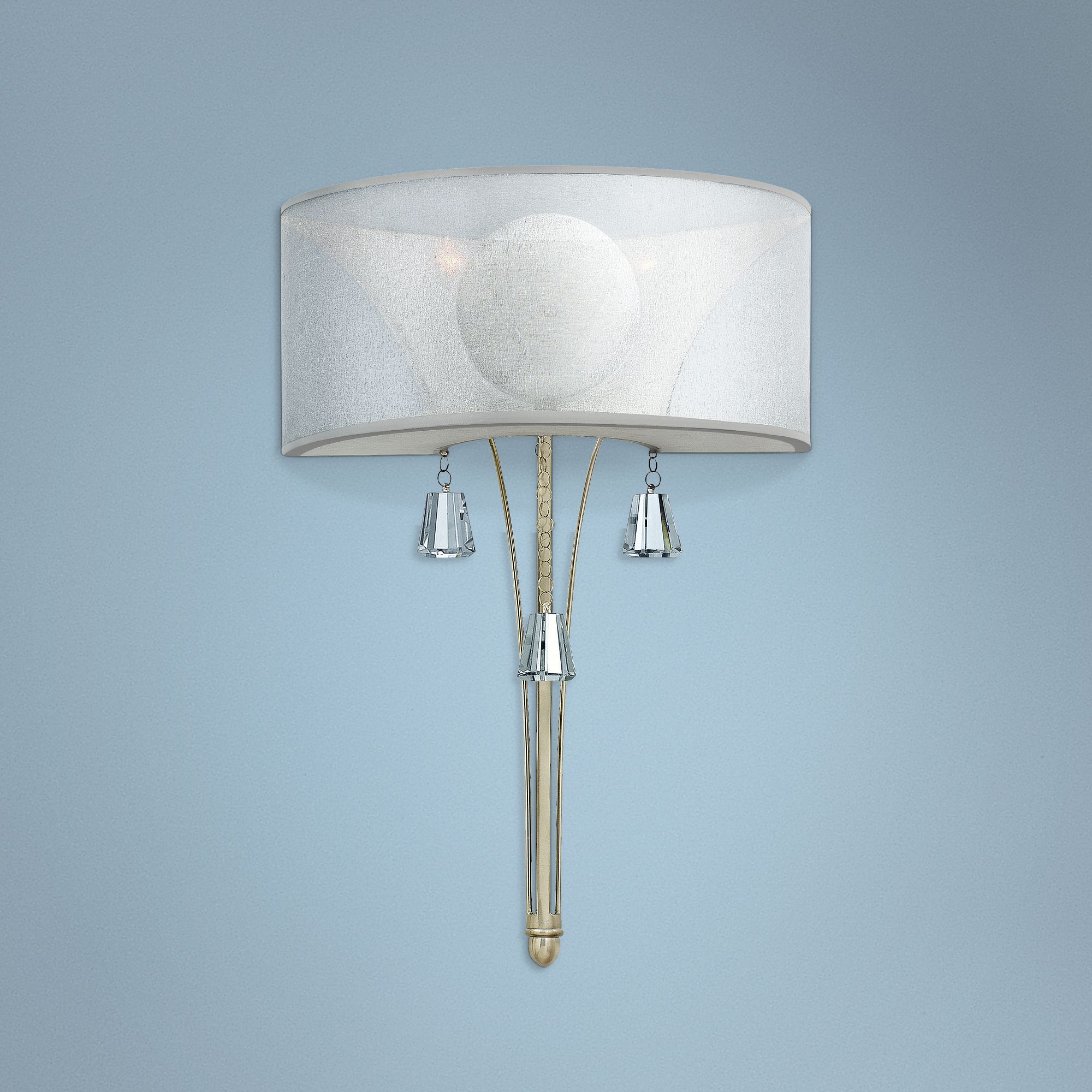 Fredrick Ramond Mime 20 1/2" High Brushed Nickel Sconce