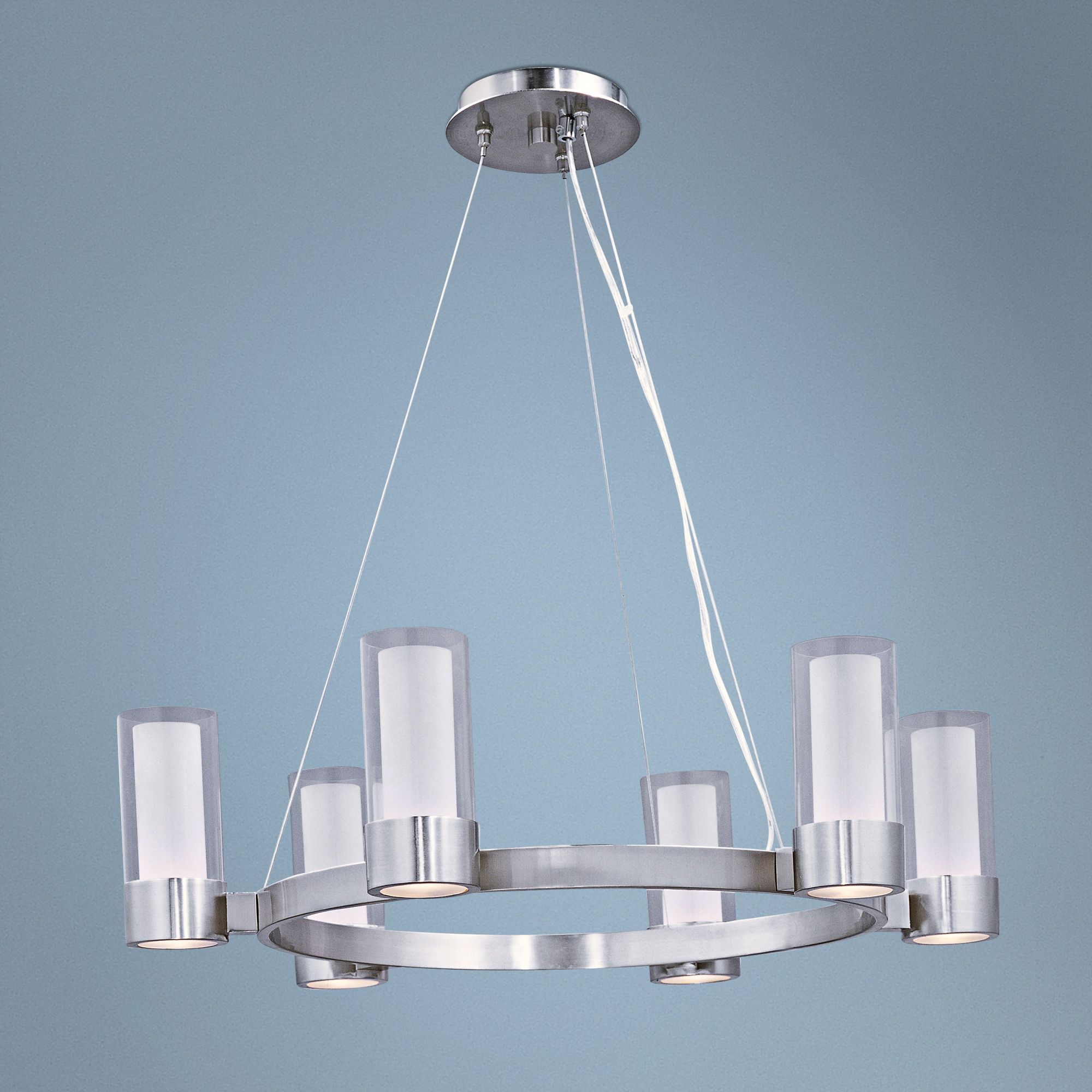 Maxim Silo 27" Wide Polished Chrome Chandelier
