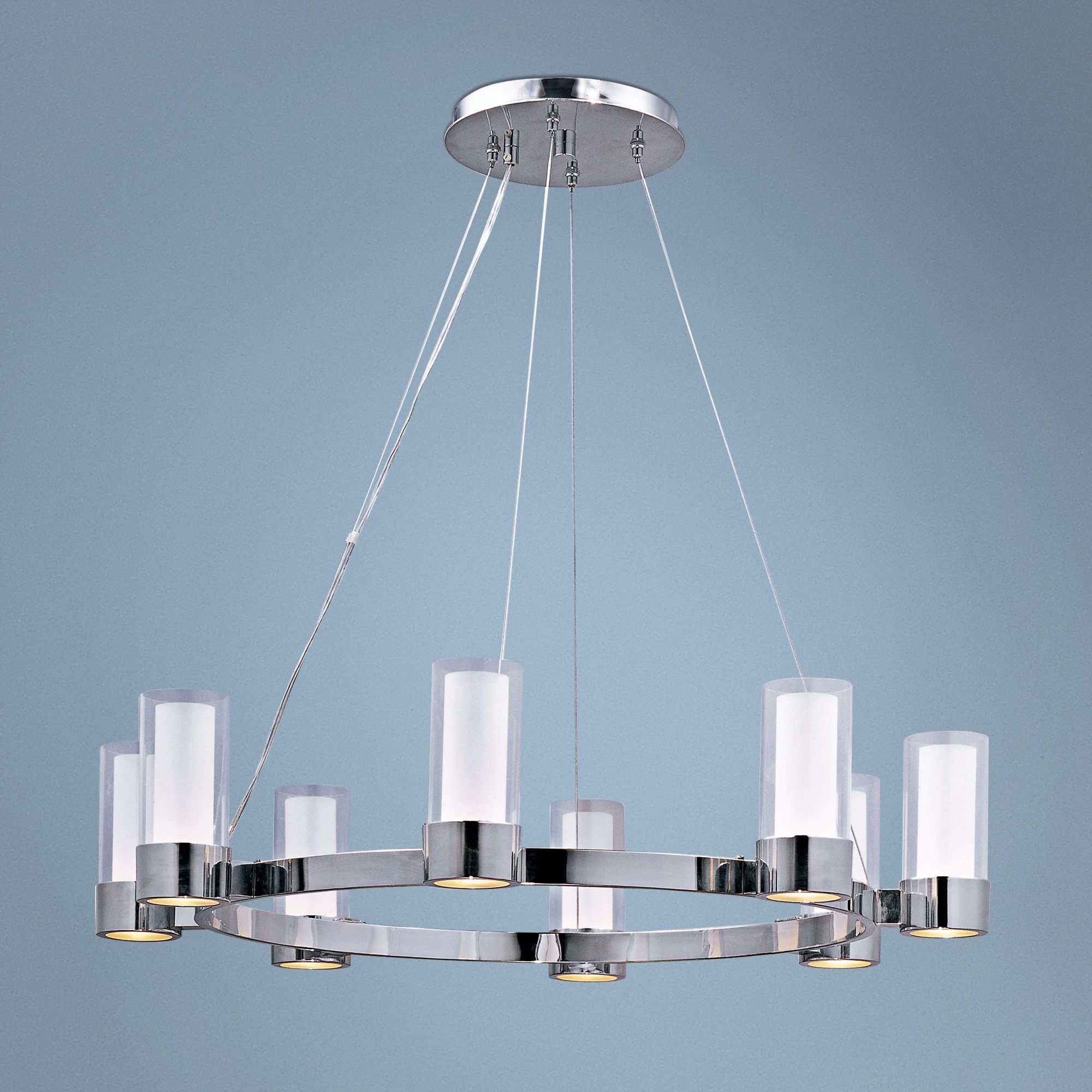 Maxim Silo 32" Wide Polished Chrome Chandelier