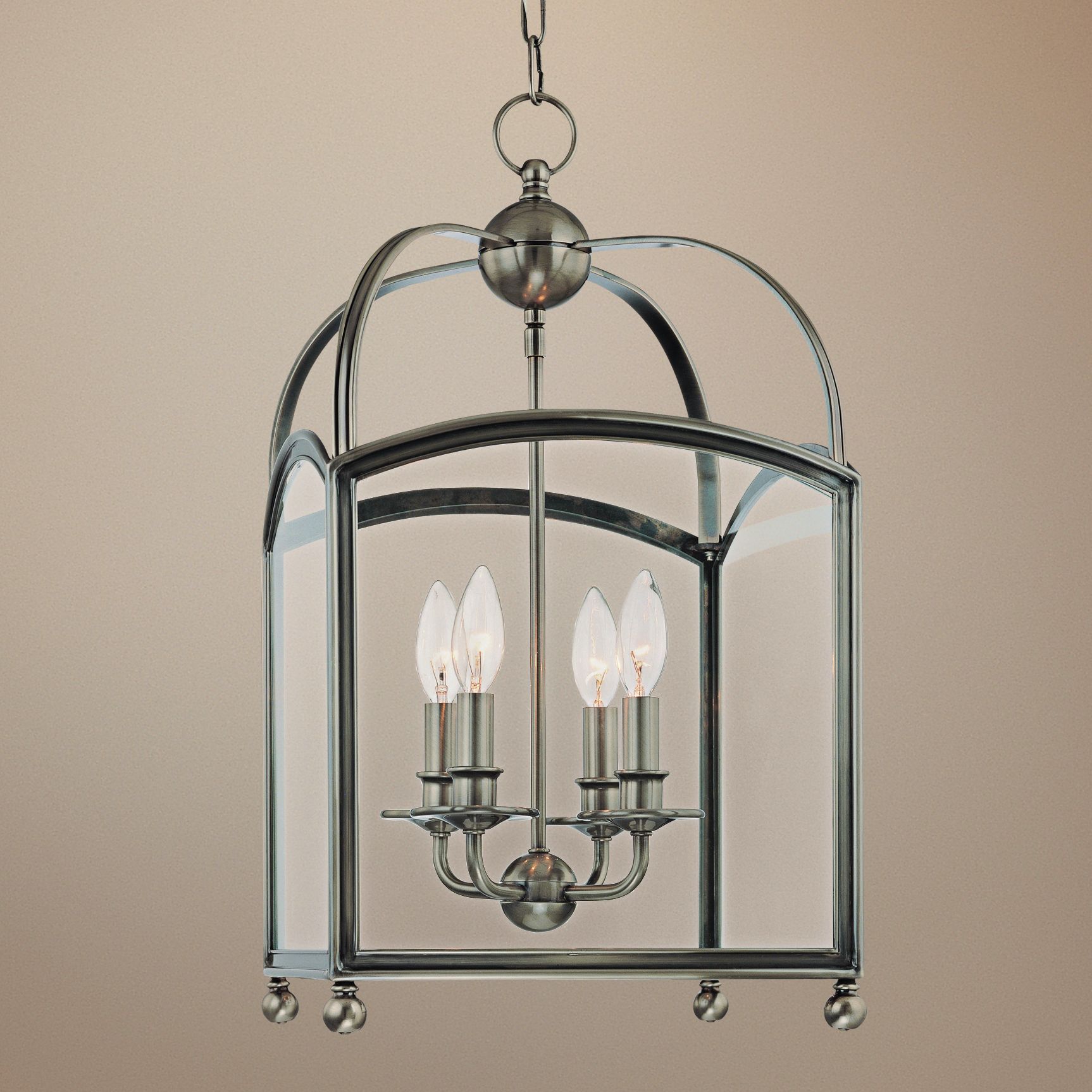 Hudson Valley Millbrook 12" Historic Nickel Pendant Light