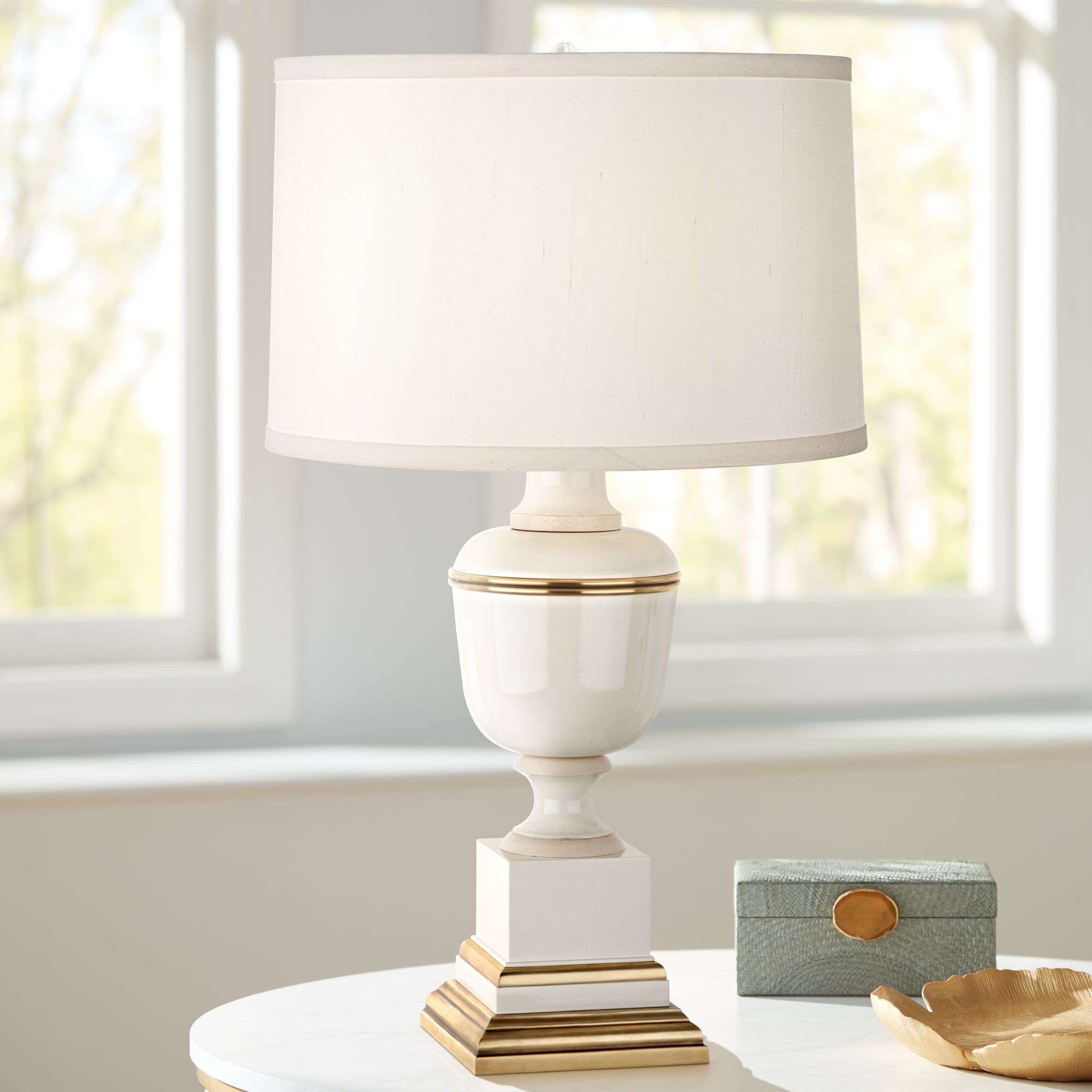 Mary McDonald Annika Ivory and Cloud Cream Accent Lamp