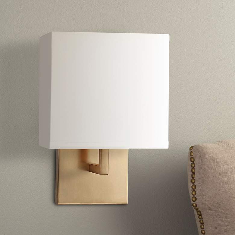 George Kovacs Honey Gold 11 1/4&quot; High Half-Shade Wall Sconce