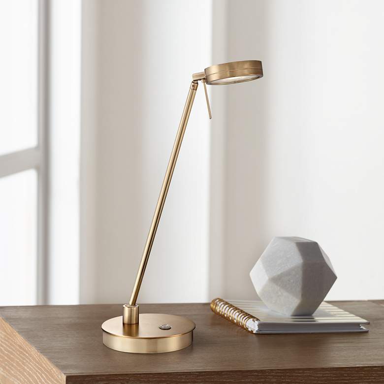 George Kovacs Honey Gold LED Desk Lamp