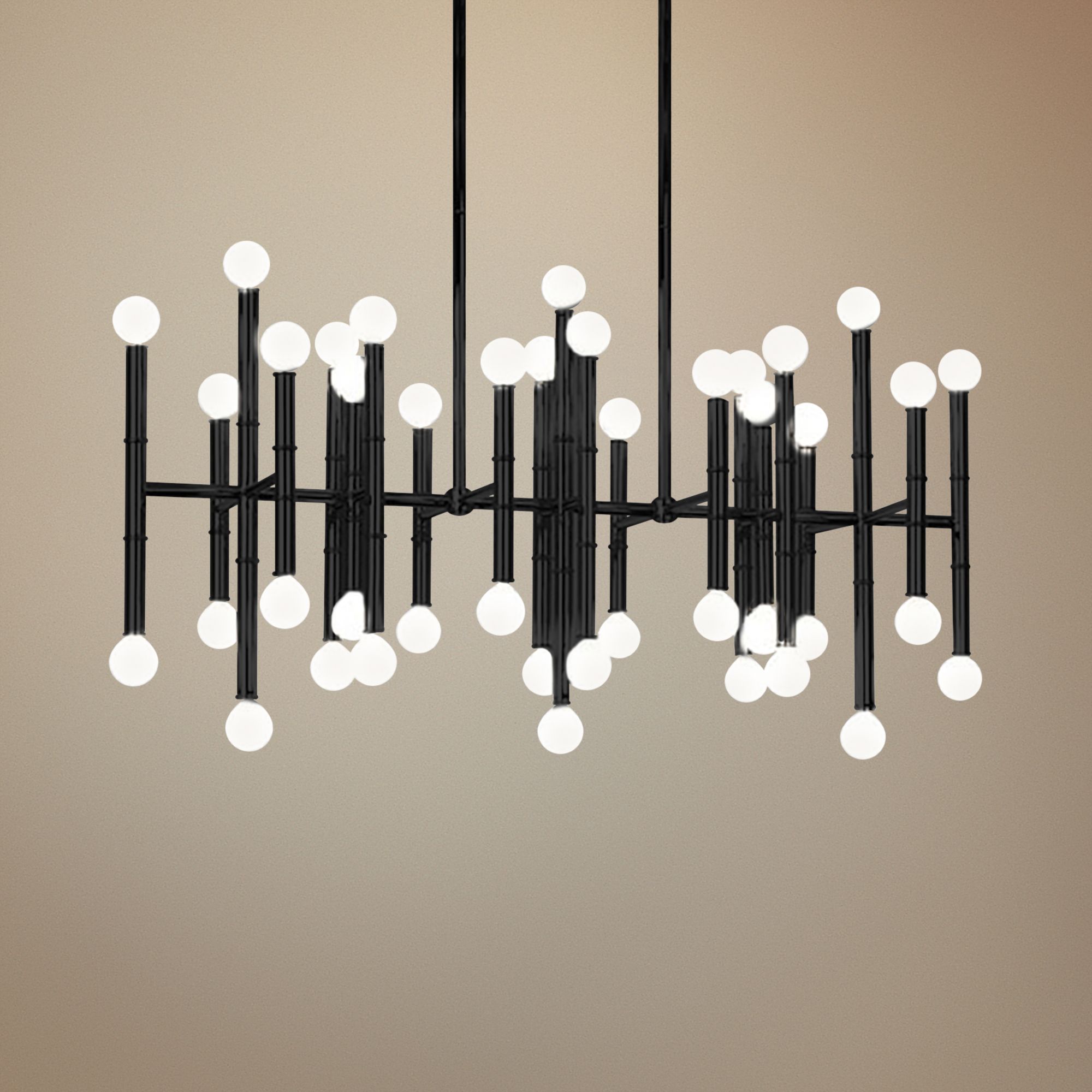 Meurice 38"W Patina Bronze Kitchen Island Light Chandelier