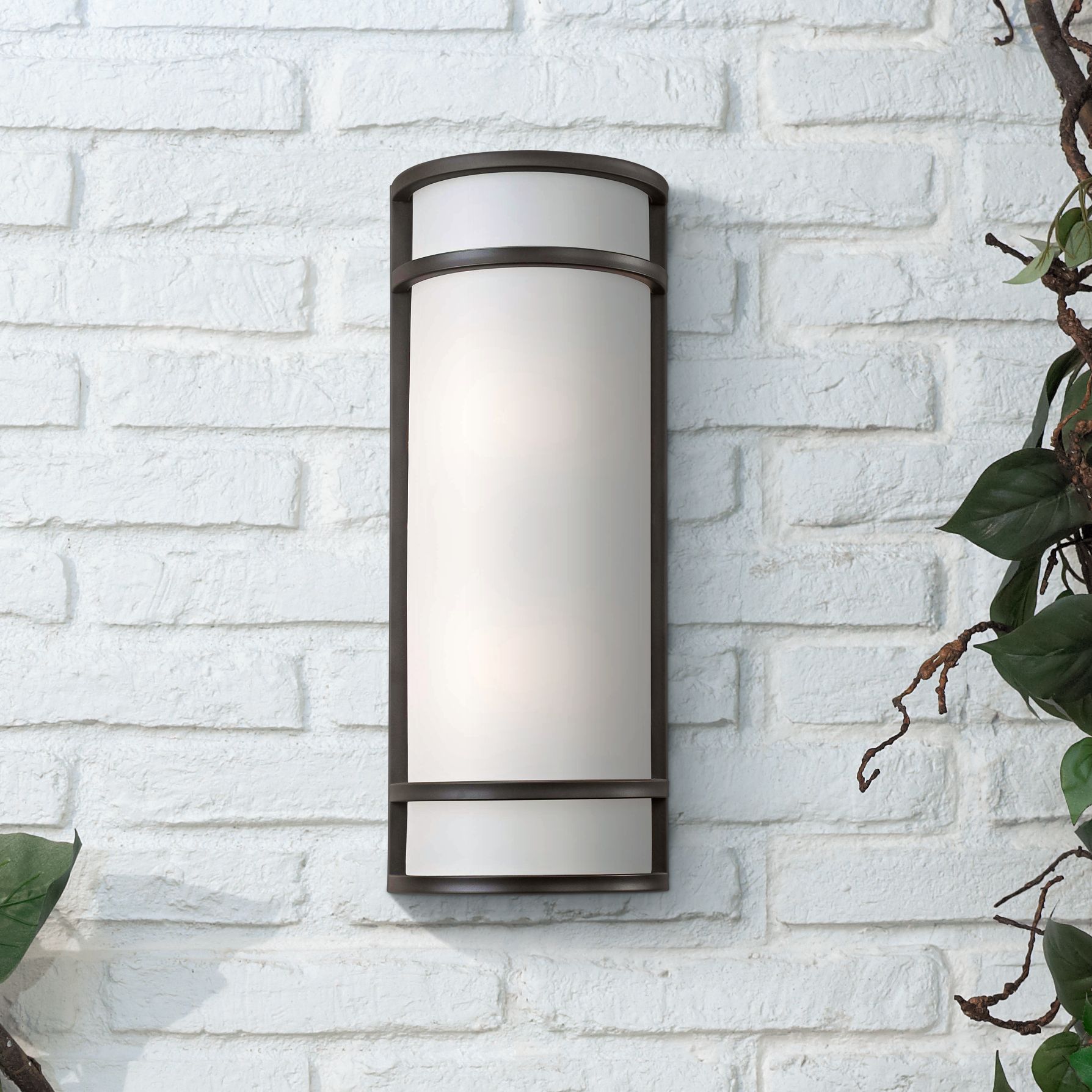Bay View 20" High Rubbed Bronze Outdoor Pocket Light