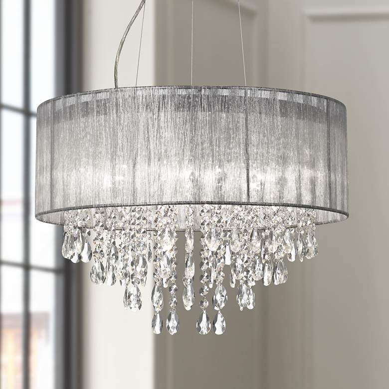 Fabric Covered Chandelier