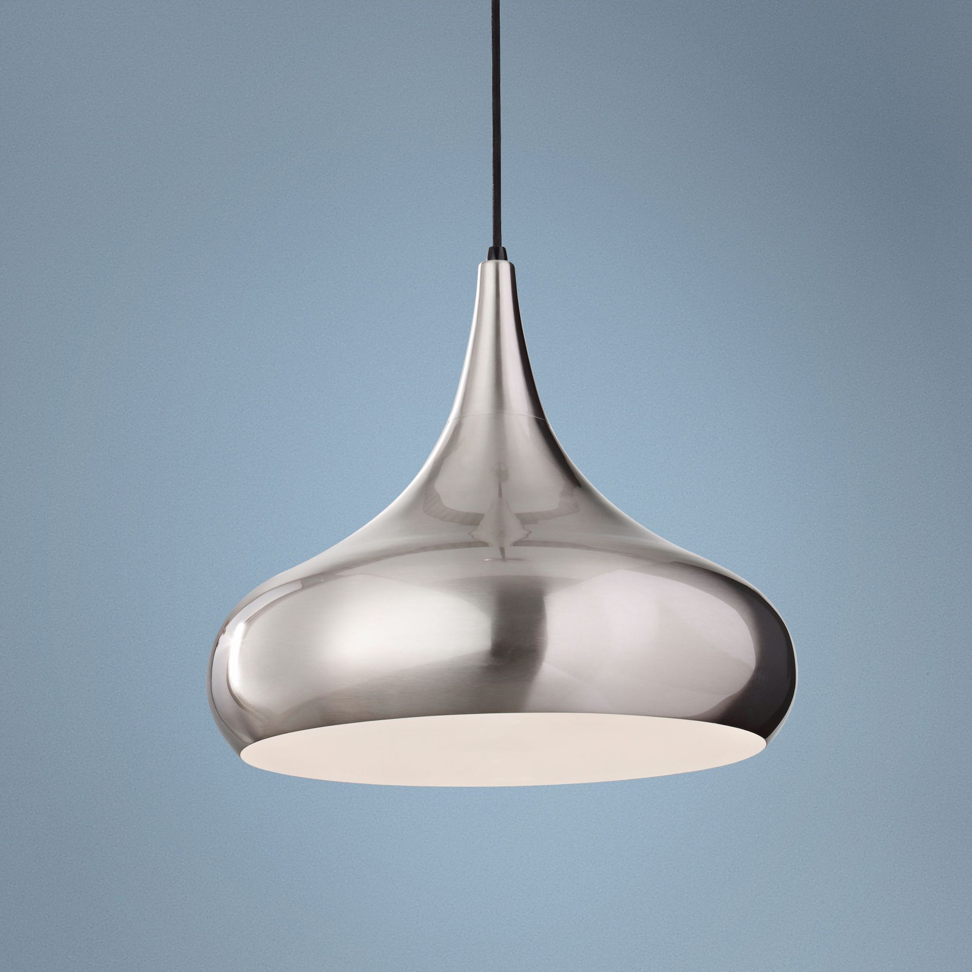 Feiss Beso 18" Wide Brushed Steel Pendant Light
