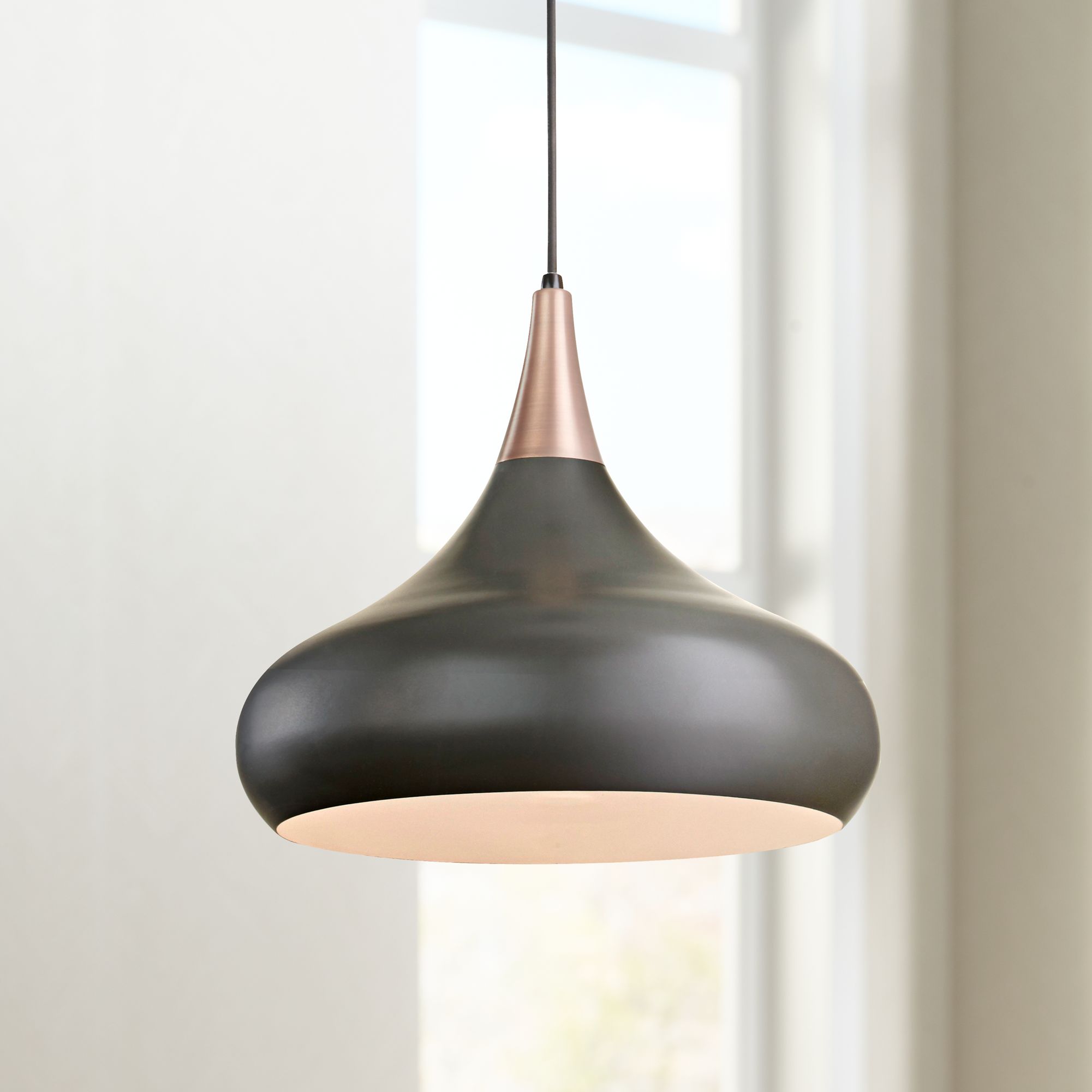 Feiss Beso 18" Wide Dark Bronze Pendant Light