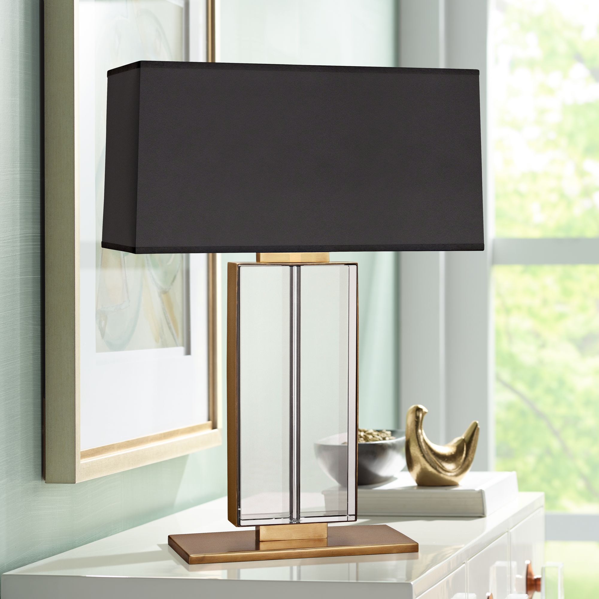 lead crystal table lamps