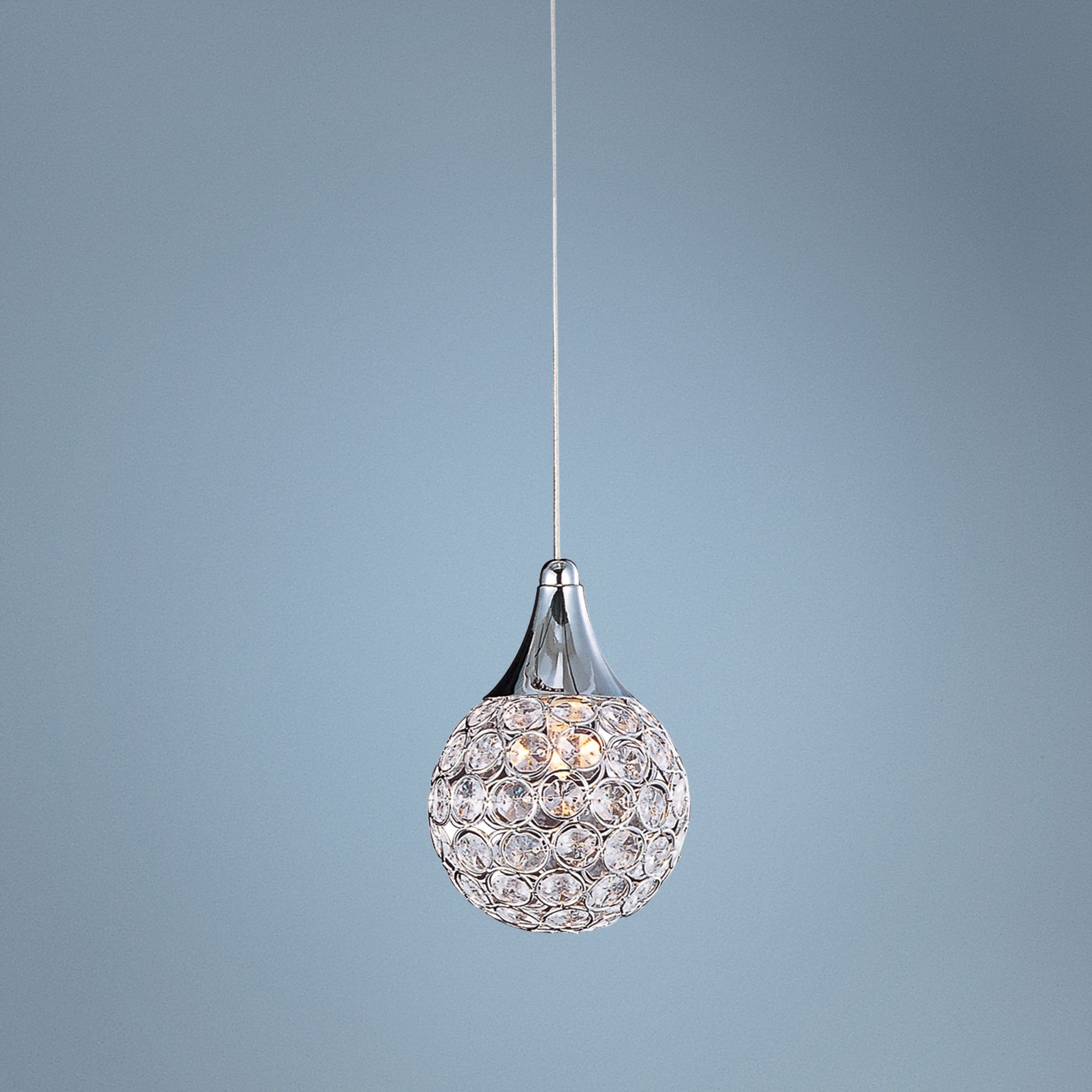ET2 Brilliant 7" High Chrome Mini Pendant Light