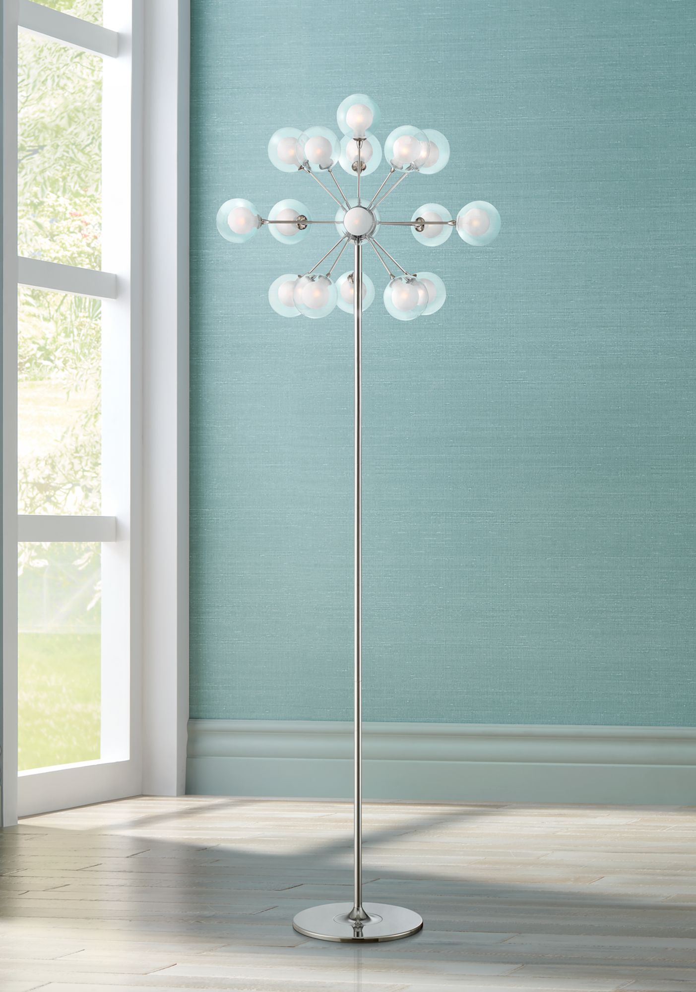 Possini Euro Design Sputnik Style 16-Light Floor Lamp