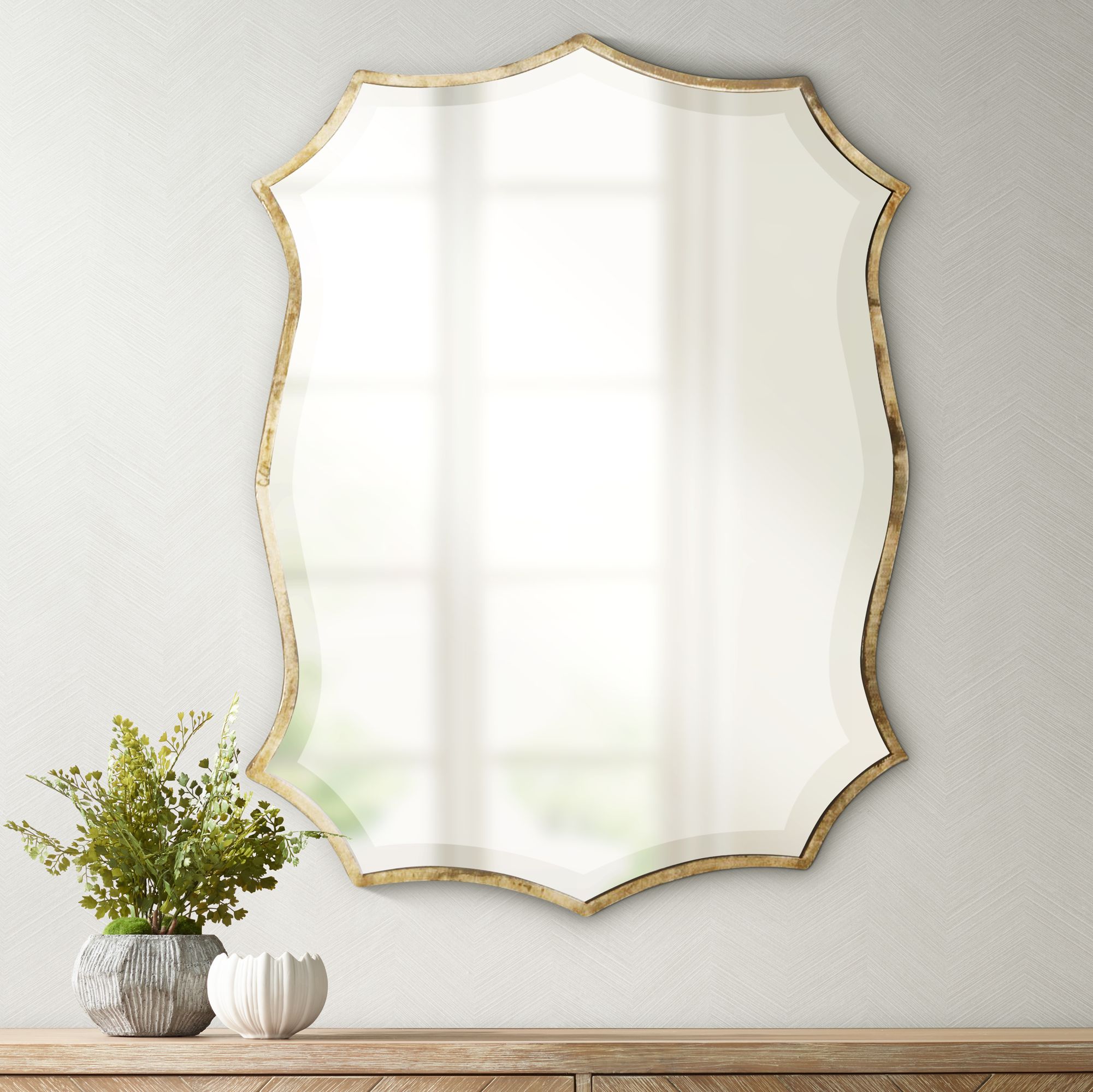 Uttermost Migiana Oxidized Nickel 23" x 30" Wall Mirror