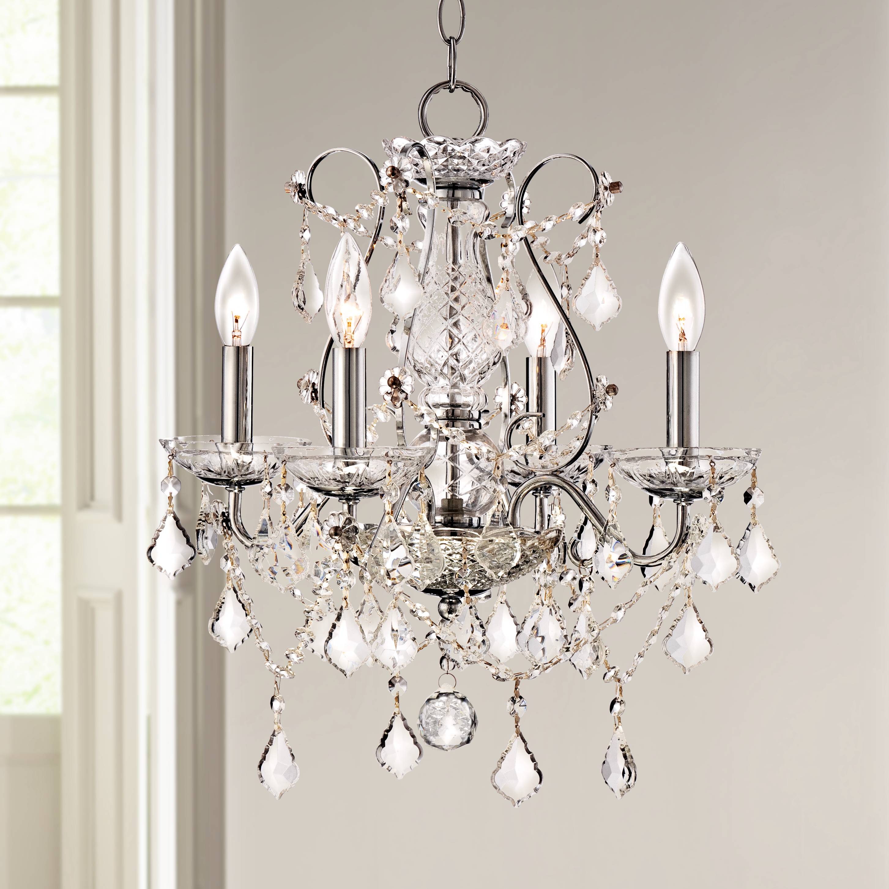 Vienna Full Spectrum 17" Wide Chrome and Crystal Chandelier - #Y2241 ...