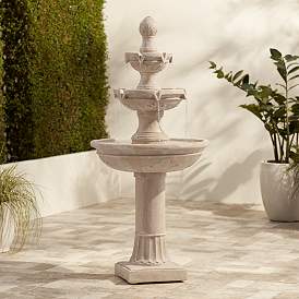 Stafford 48&quot; High Three Tier Traditional Garden Fountain
