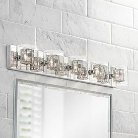 30 In Wide And Up Bathroom Lighting, Chrome Bathroom Vanity Light Fixtures