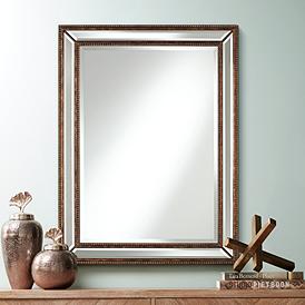 Bronze Mirrors Lamps Plus, Large Bronze Bathroom Mirror