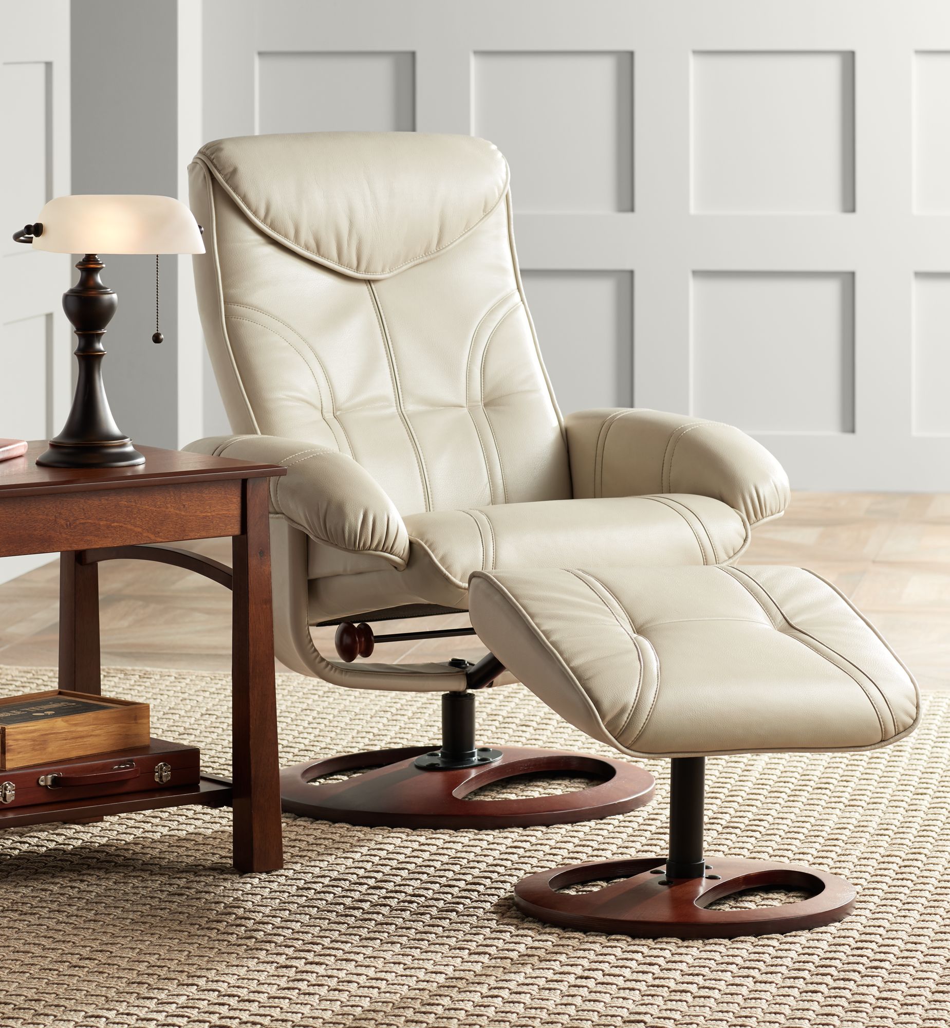 Haddington Alabaster Glass Pull Chain Desk Lamp 68924 Lamps Plus