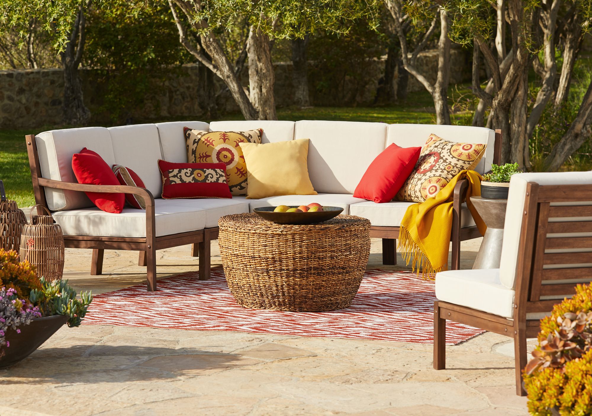 Elaine Smith Suzani 22" Square IndoorOutdoor Pillow 9X782 Lamps Plus