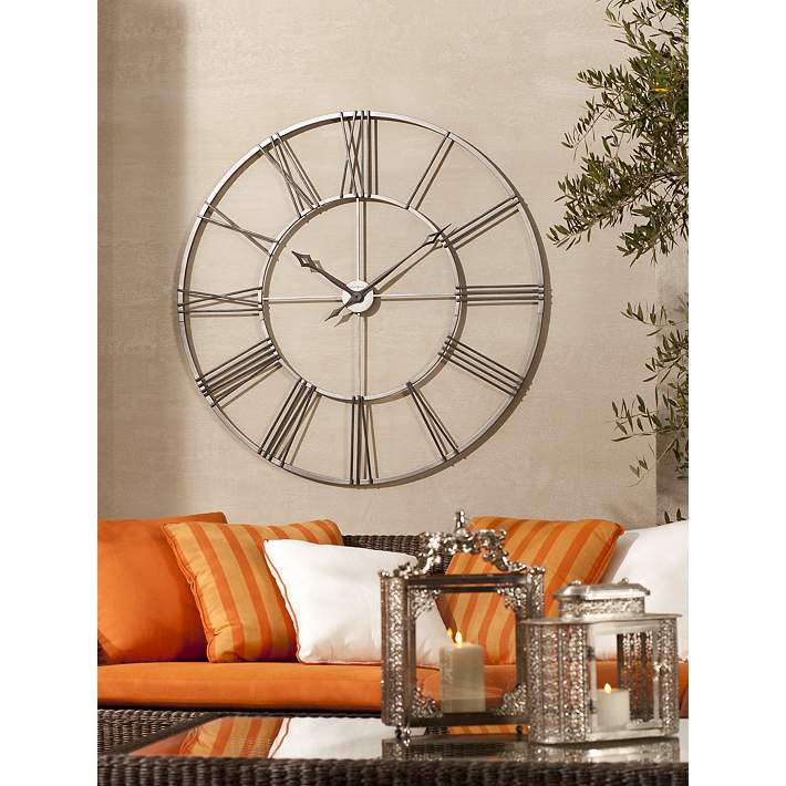 Stockton 49 Wide Large Wall Clock By Howard Miller M9059 Lamps Plus - Howard Miller Big Wall Clock