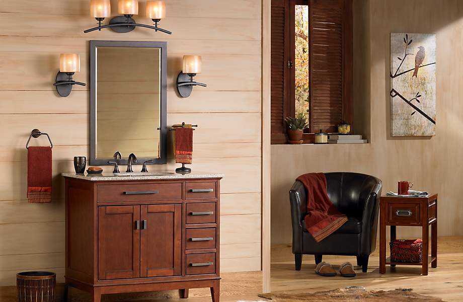 Mission Style Vanity Looks Timeless, Mission Style Bathroom Vanity Mirrors