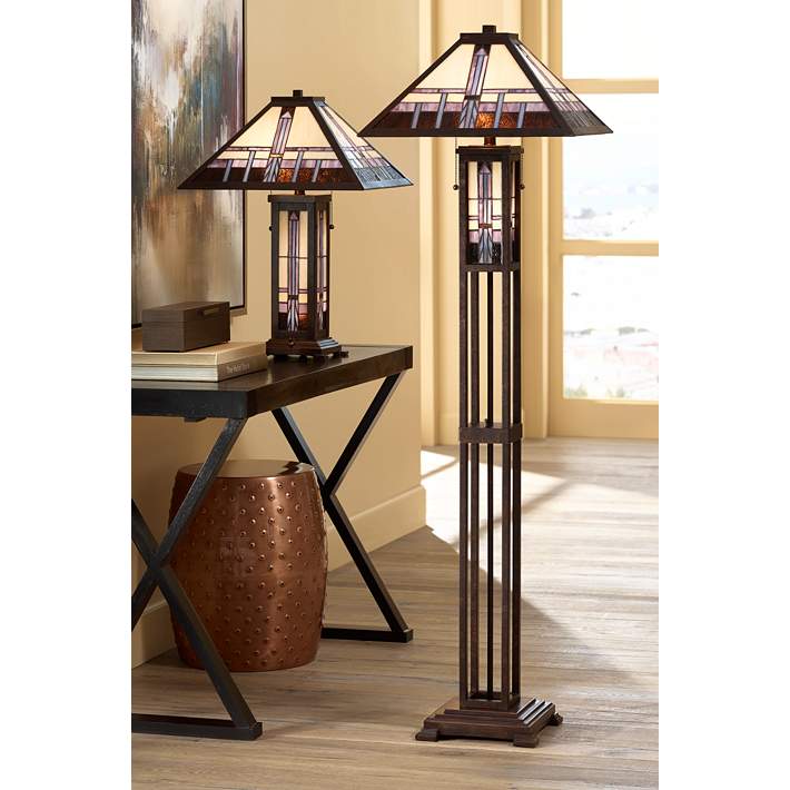Robert Louis Alfred Mission, Craftsman Mission Style Table Lamps