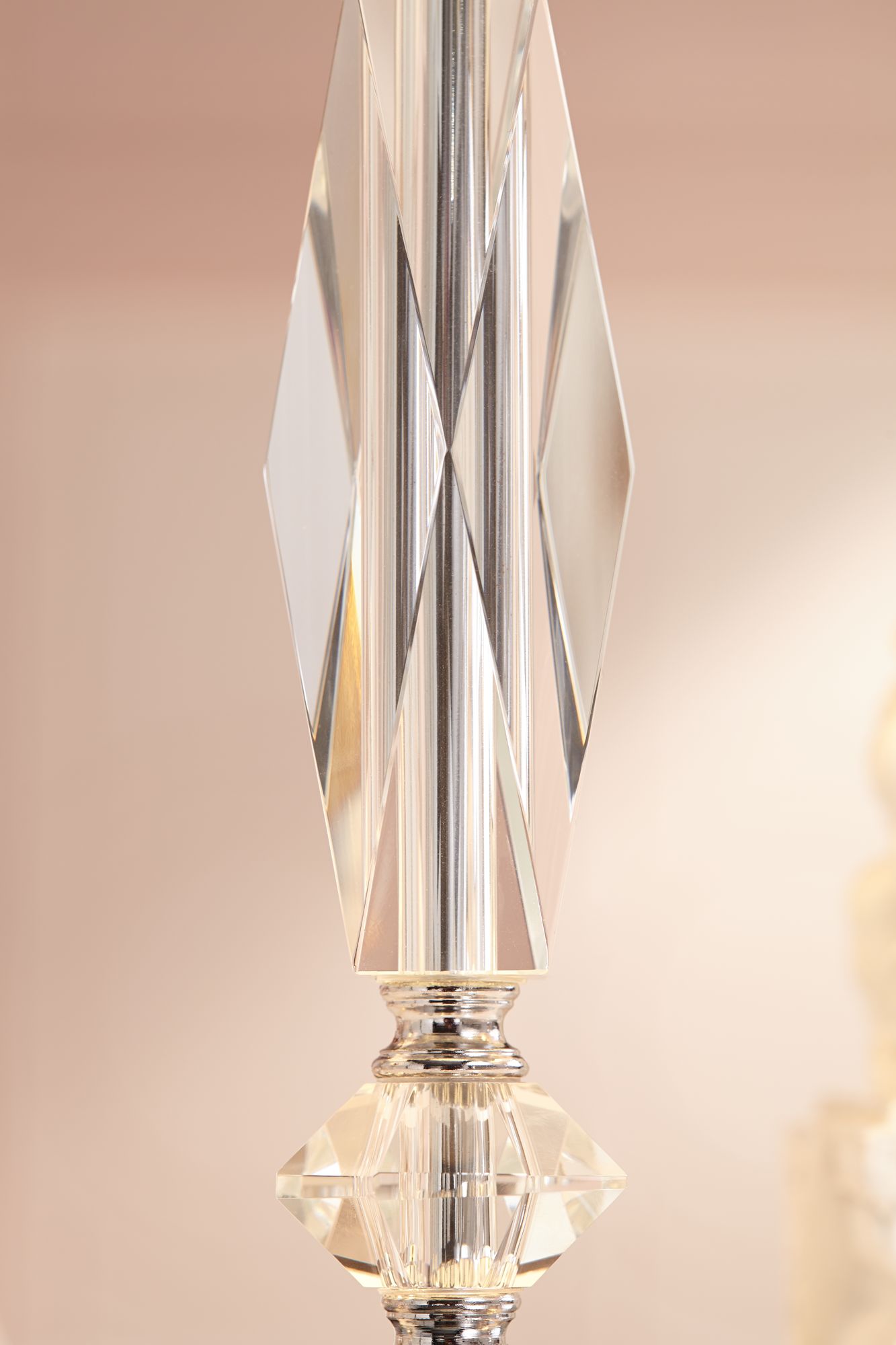 Cut Crystal Column 23" High Accent Table Lamp U9096 Lamps Plus