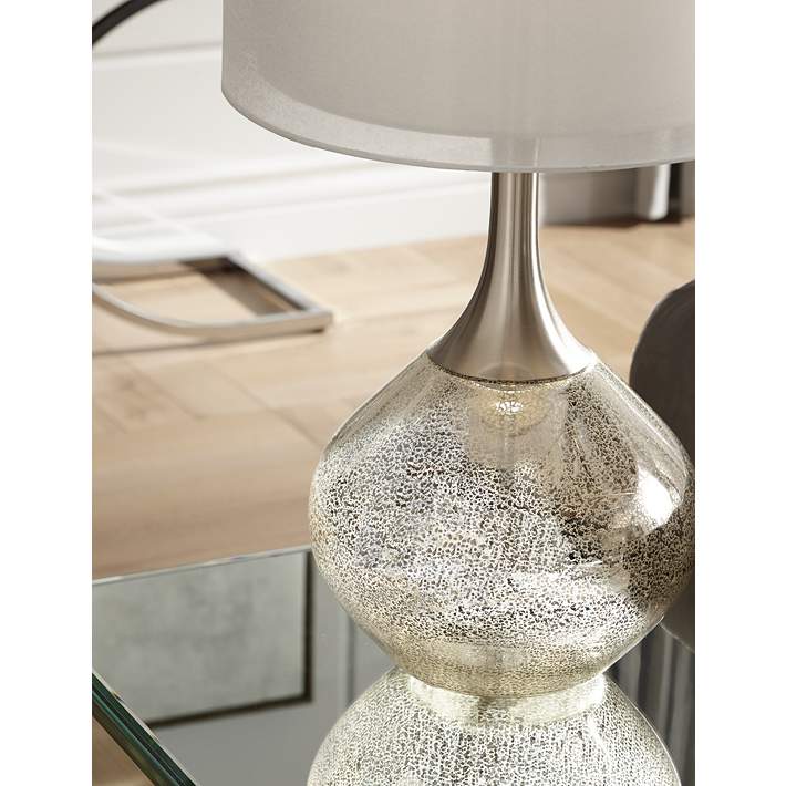Possini Euro Swift Mercury Glass Table, Bronze Mercury Glass Table Lamp