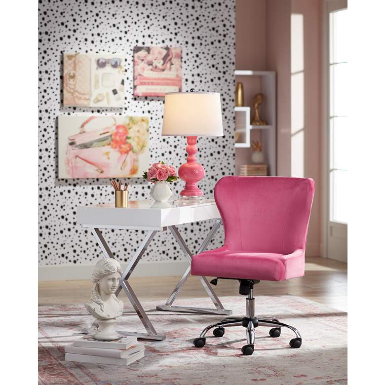 Image 1 Blossom Pink Apothecary Table Lamp in scene