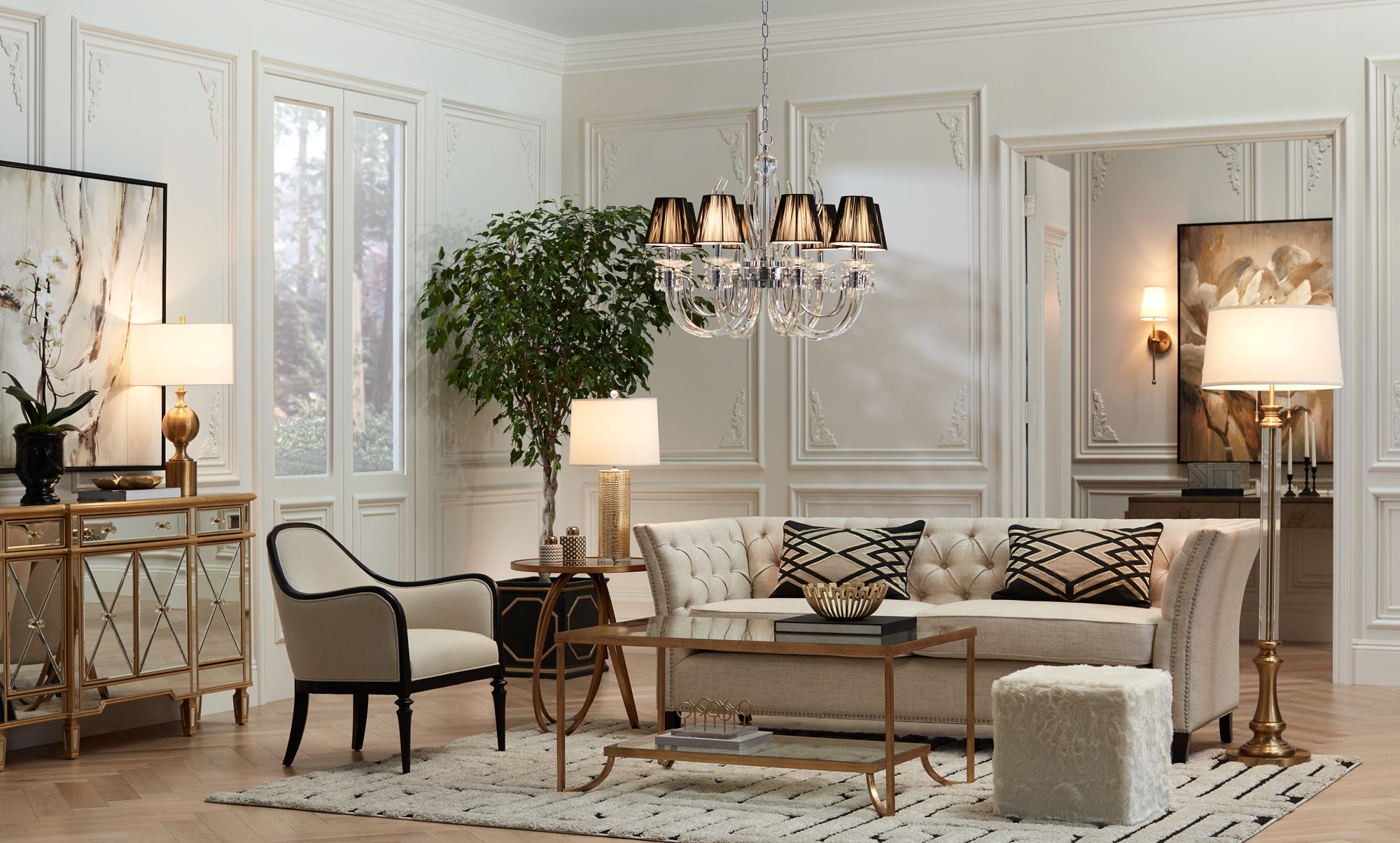 Uttermost Dazzling 51 1/4" High Canvas Wall Art 1G996 Lamps Plus