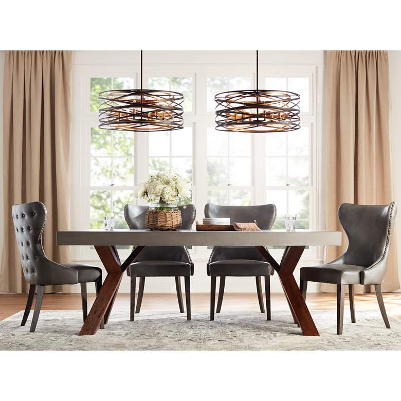 Image 1 Ariana Overcast Gray Dining Chair in scene