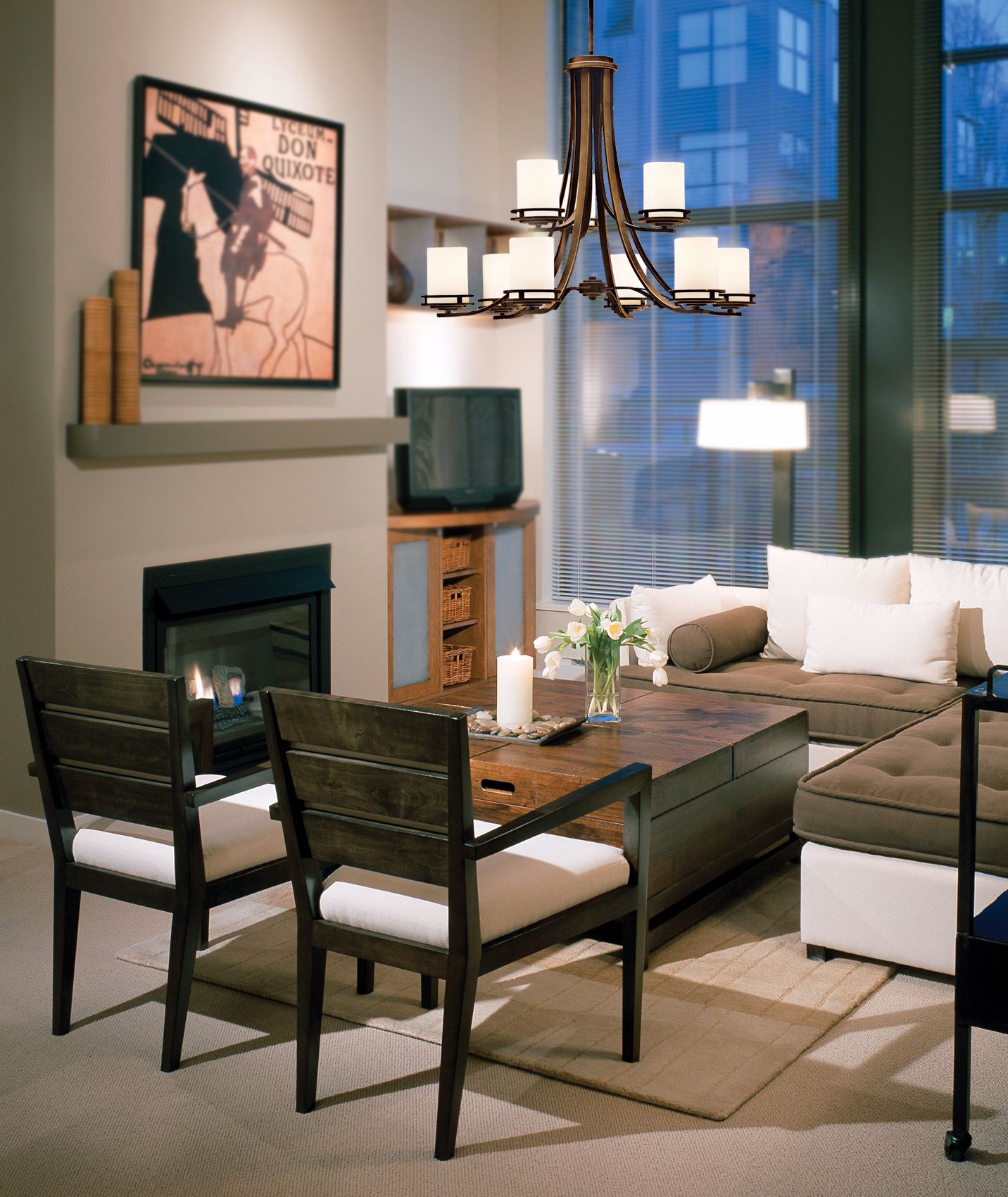 Hendrik Bronze 32 1/2" Wide 9Light Chandelier 31060 Lamps Plus