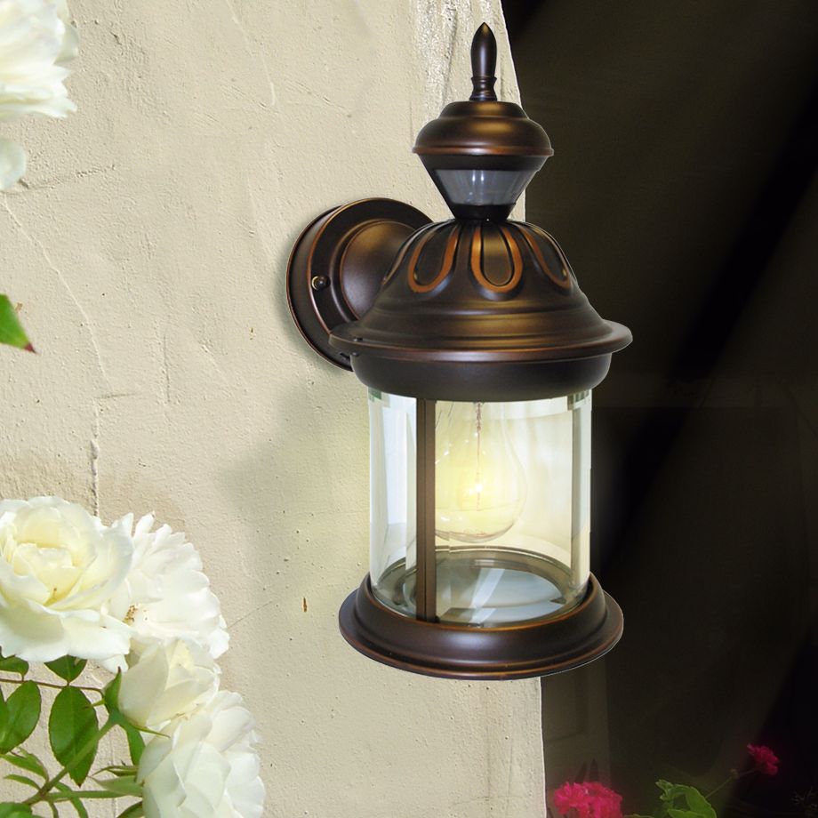 Motion Sensor 12 3/4" High Antique Bronze Outdoor Wall Light 35629