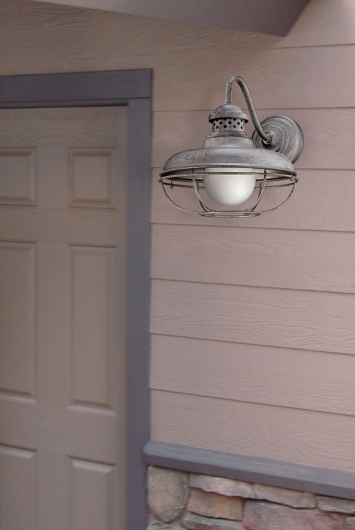 Carriage Nickel 14 3/4" High Motion Sensor Outdoor Light 34248