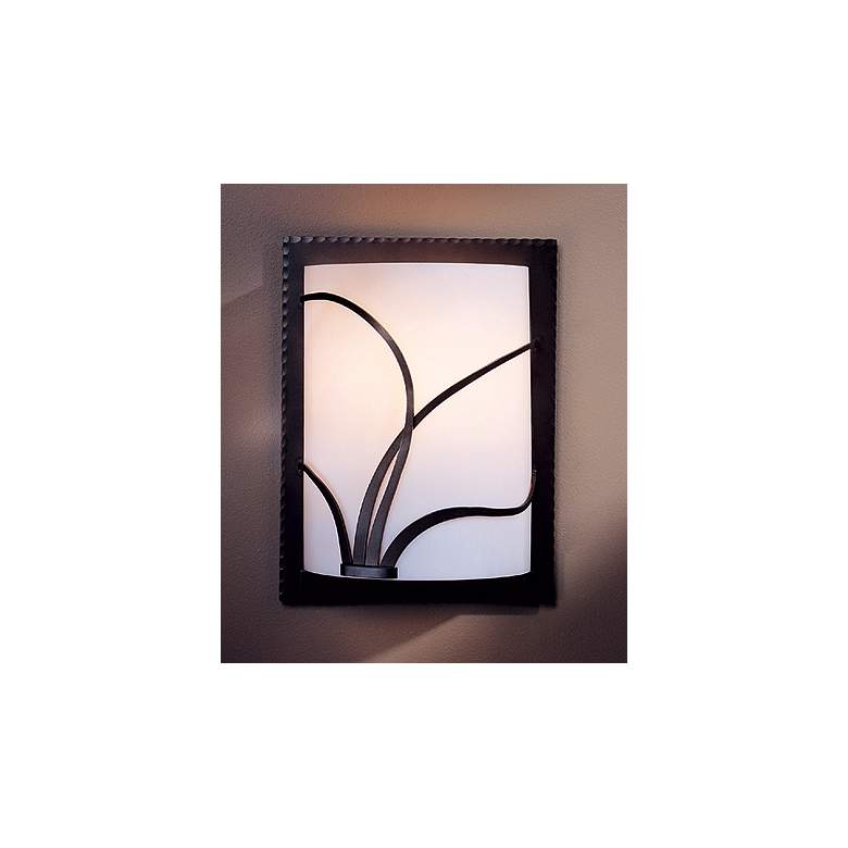 Hubbardton Forge Left Face Reed Wall Sconce in scene