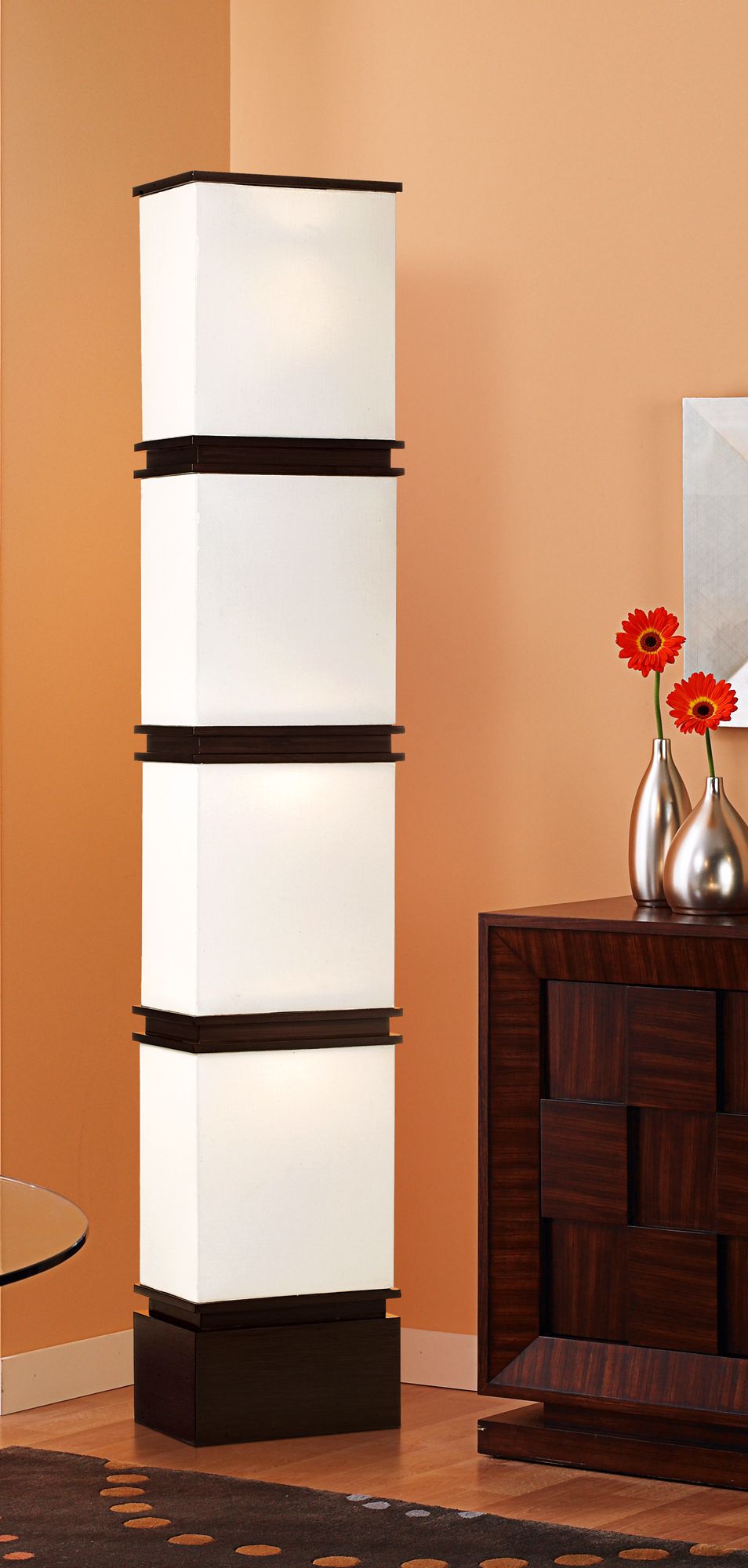 Possini Euro Design 66 High Lightstack Floor Lamp T4652 Lamps Plus