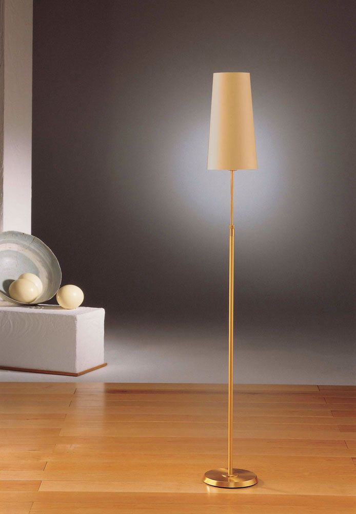 Holtkoetter Brushed Brass Narrow Kupfer Shade Floor Lamp T2161