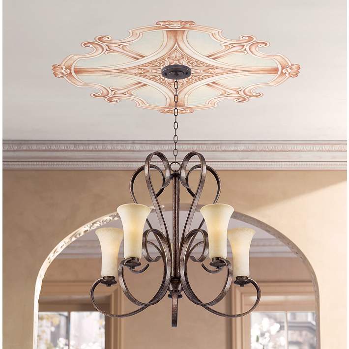 Nouveau Giclee 36 Wide Repositionable Ceiling Medallion