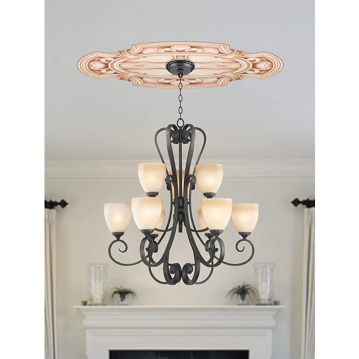 Gilles Square 36 Wide Repositionable Ceiling Medallion