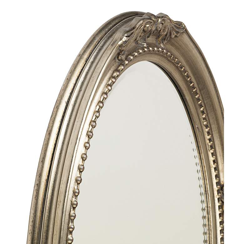 Emma Antique Silver 25&quot; x 33&quot; Oval Wall Mirror more views