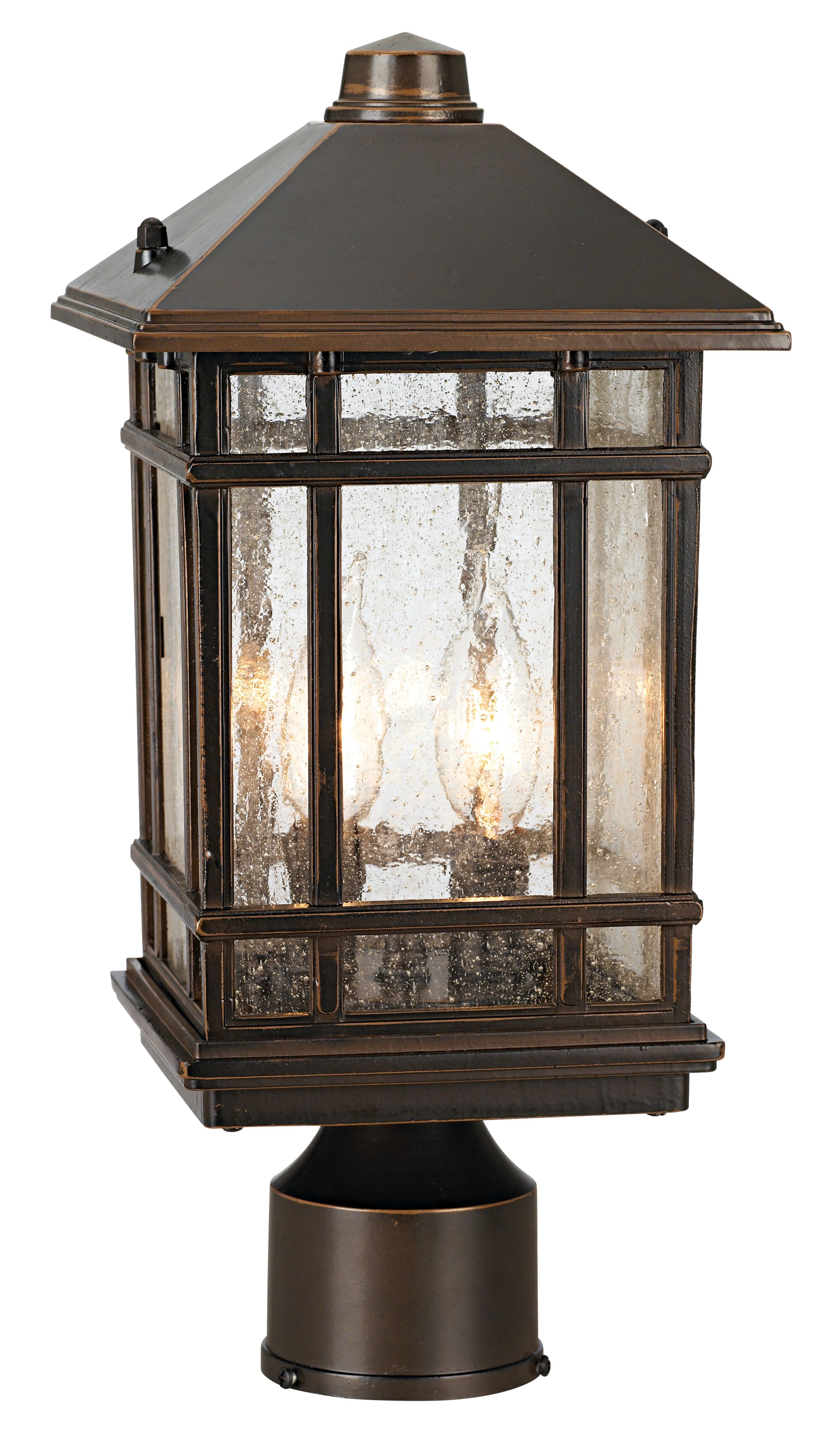 J du J Sierra Craftsman 14" High Outdoor Post Mount Light 03436