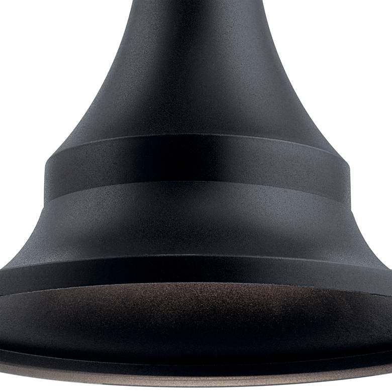 Image 2 Kichler Hampshire 16"W Textured Black Outdoor Ceiling Light more views