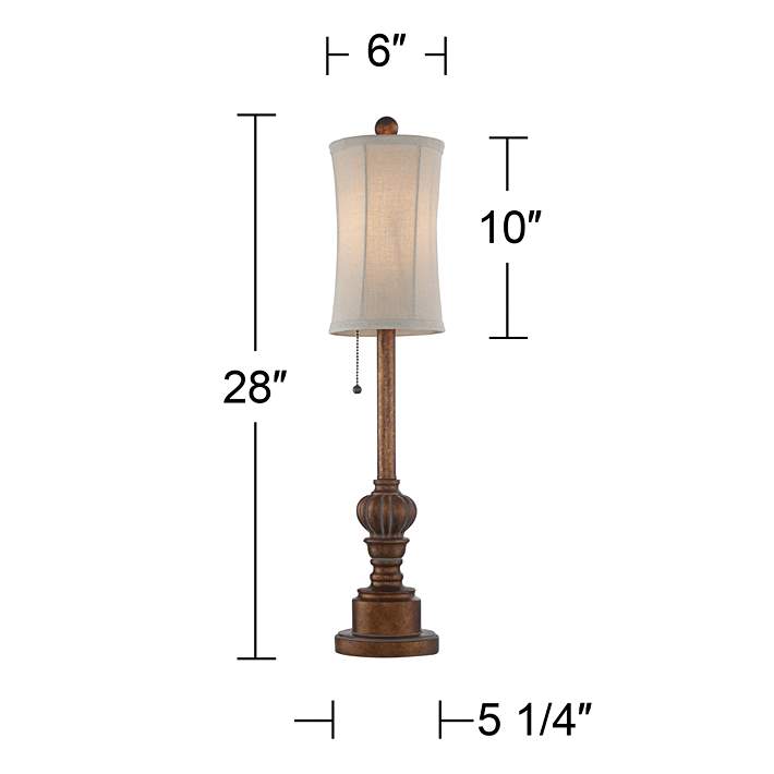 Bertie 28 High Tall Buffet Table Lamps, How Tall Should A Buffet Table Lamp Be