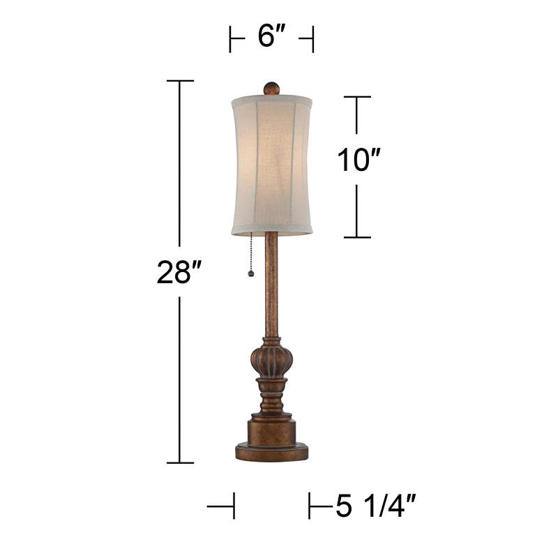 Bertie 28&quot; High Tall Buffet Table Lamps Set of 2 more views