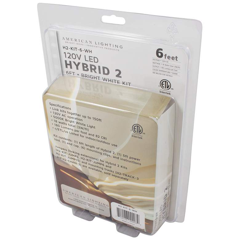 Hybrid 2 6-Foot Bright White LED Tape Light Kit more views