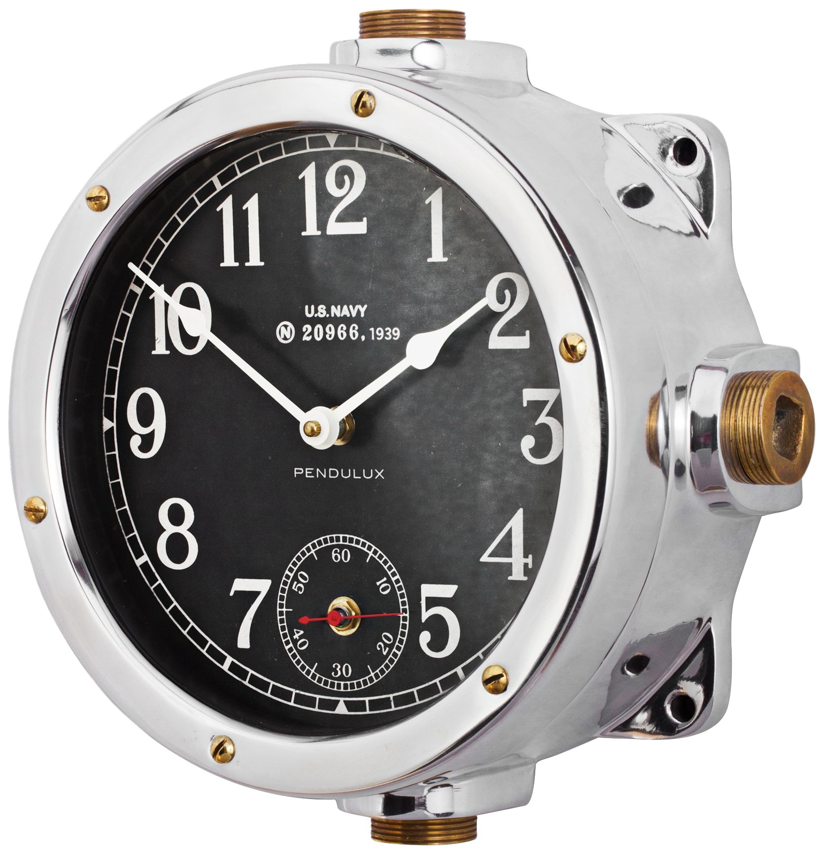 Navy 12" Wide US Navy Master Ship Replica Wall Clock 11V72 Lamps Plus