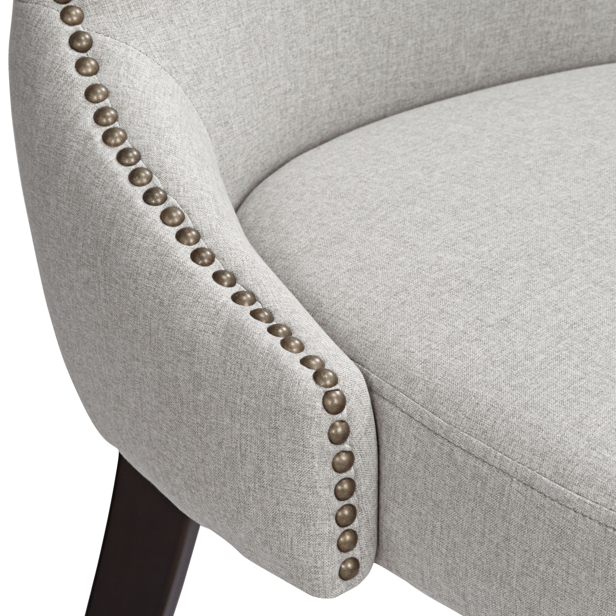 Ariana Light Gray Fabric Dining Chair 12w79 Lamps Plus