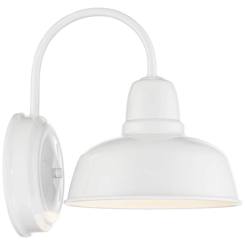 Urban Barn 11 1/4&quot; High White Indoor-Outdoor Wall Light more views